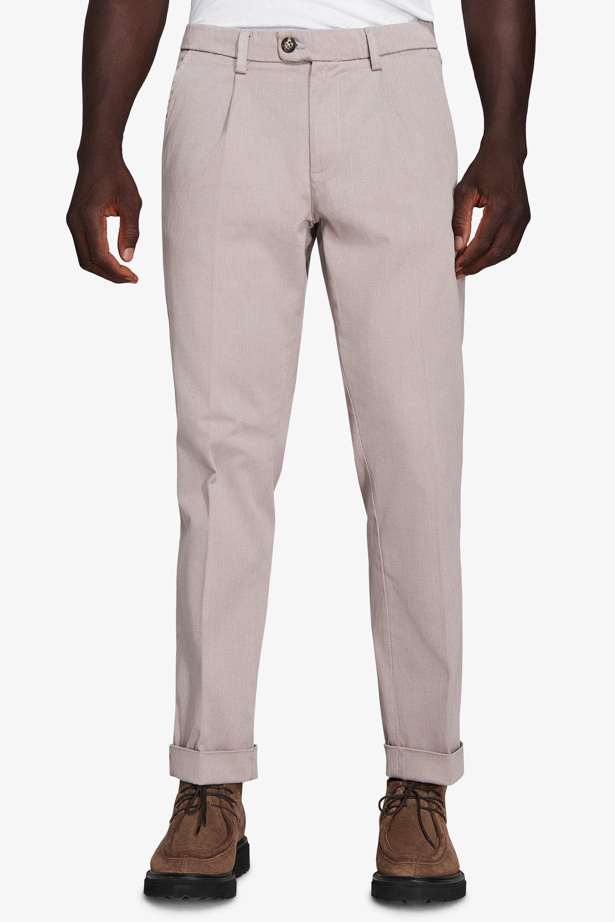 Pantaloni cavalry grigio chiaro-Dan John