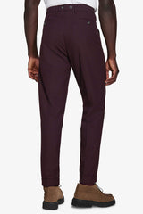 Pantaloni doppia pinces bordeaux-Dan John