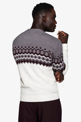 Maglia girocollo nordic bordeaux-Dan John