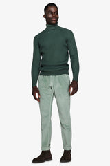 Maglia dolcevita costa inglese verde-Dan John