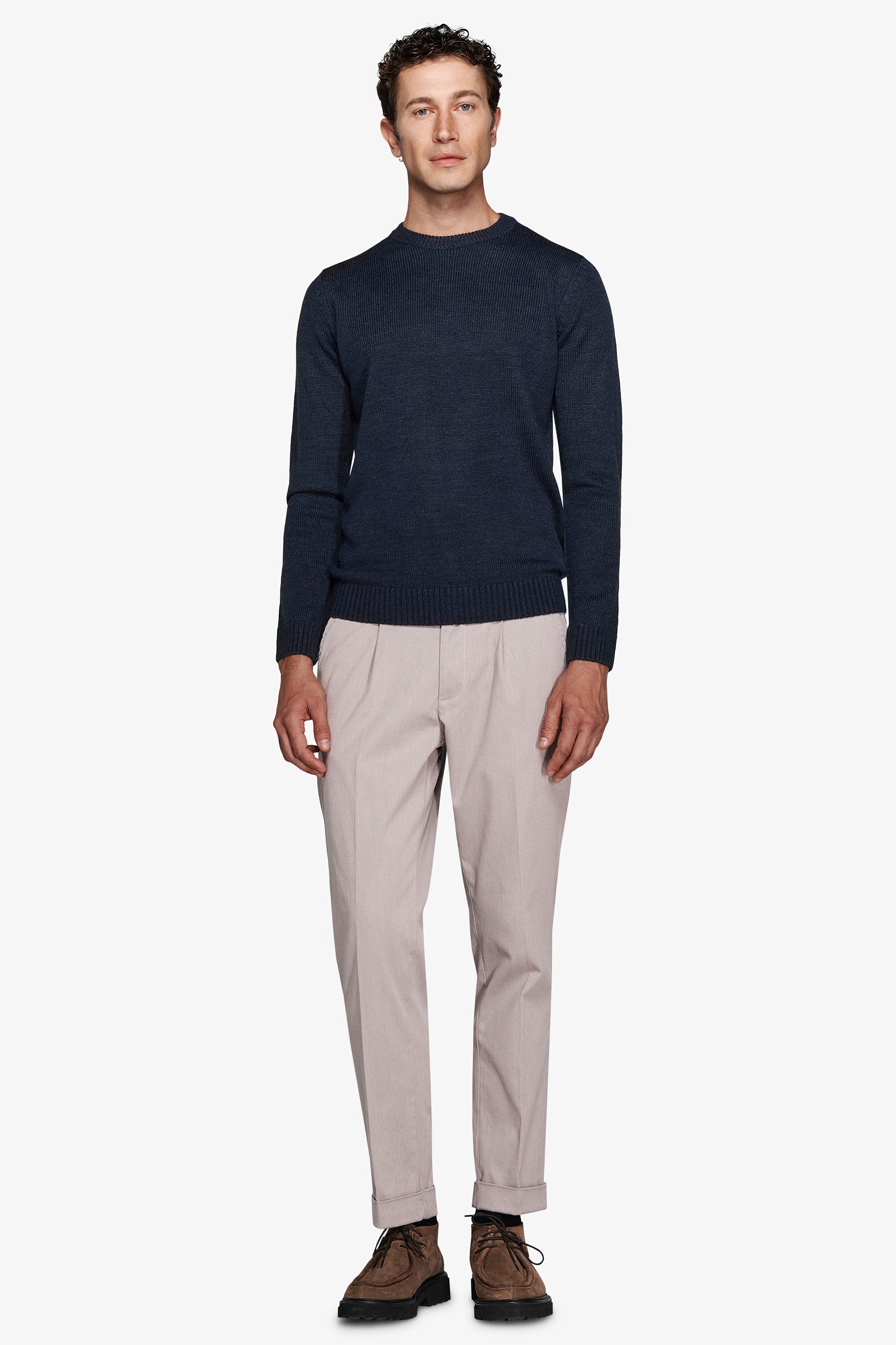 Maglia girocollo effetto lambswool avion-Dan John