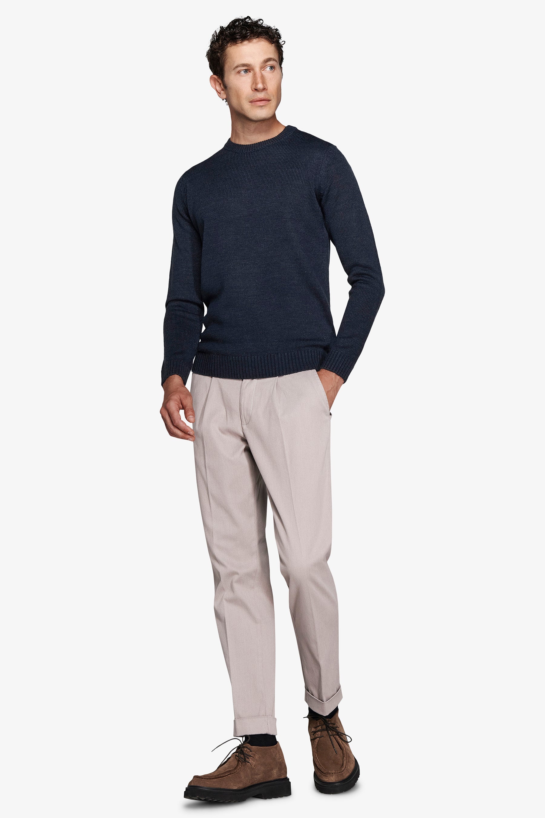 Maglia girocollo effetto lambswool avion-Dan John