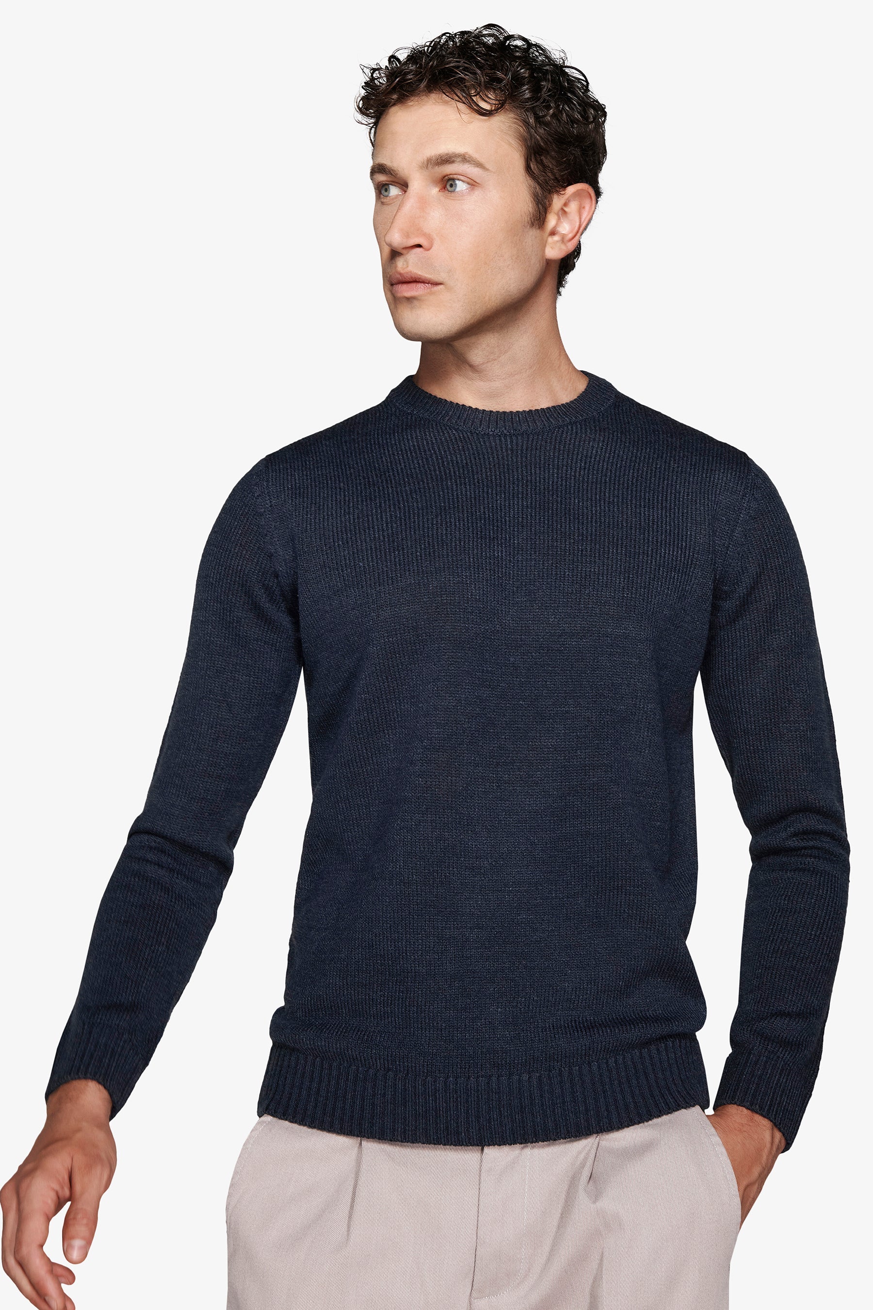 Maglia girocollo effetto lambswool avion-Dan John