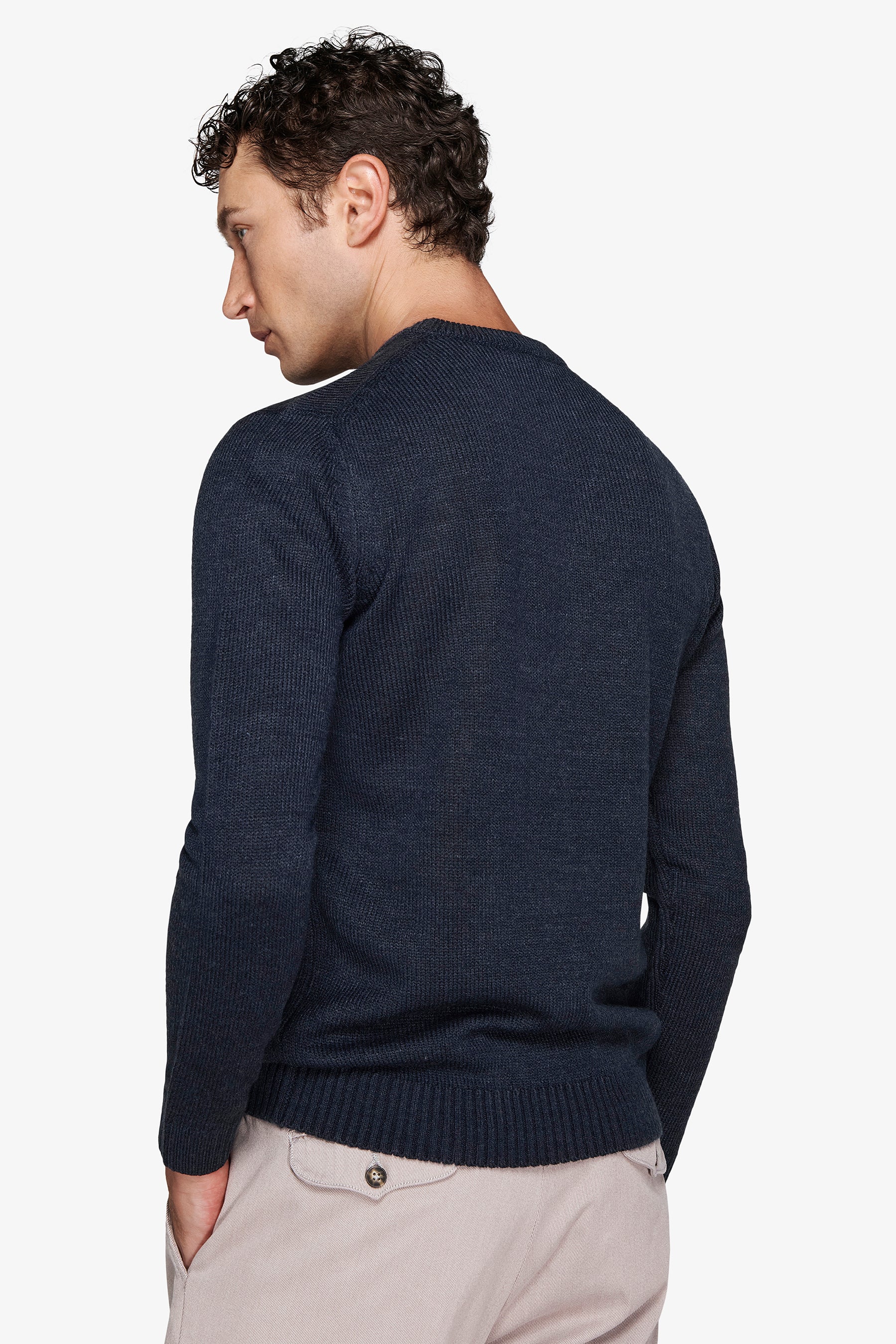 Maglia girocollo effetto lambswool avion-Dan John