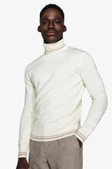 Maglia dolcevita lambswool panna DNJ-Dan John