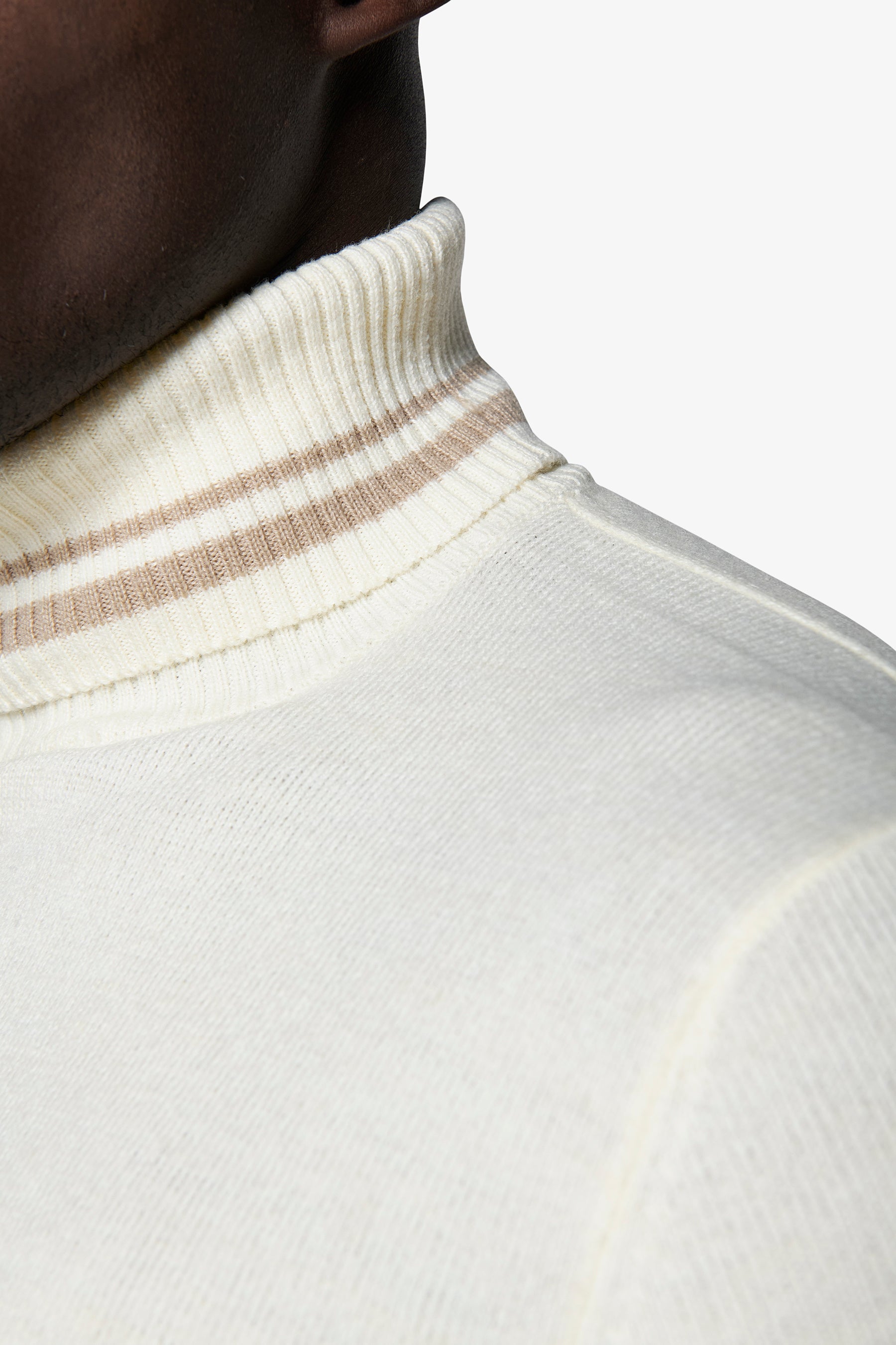 Maglia dolcevita lambswool panna DNJ-Dan John