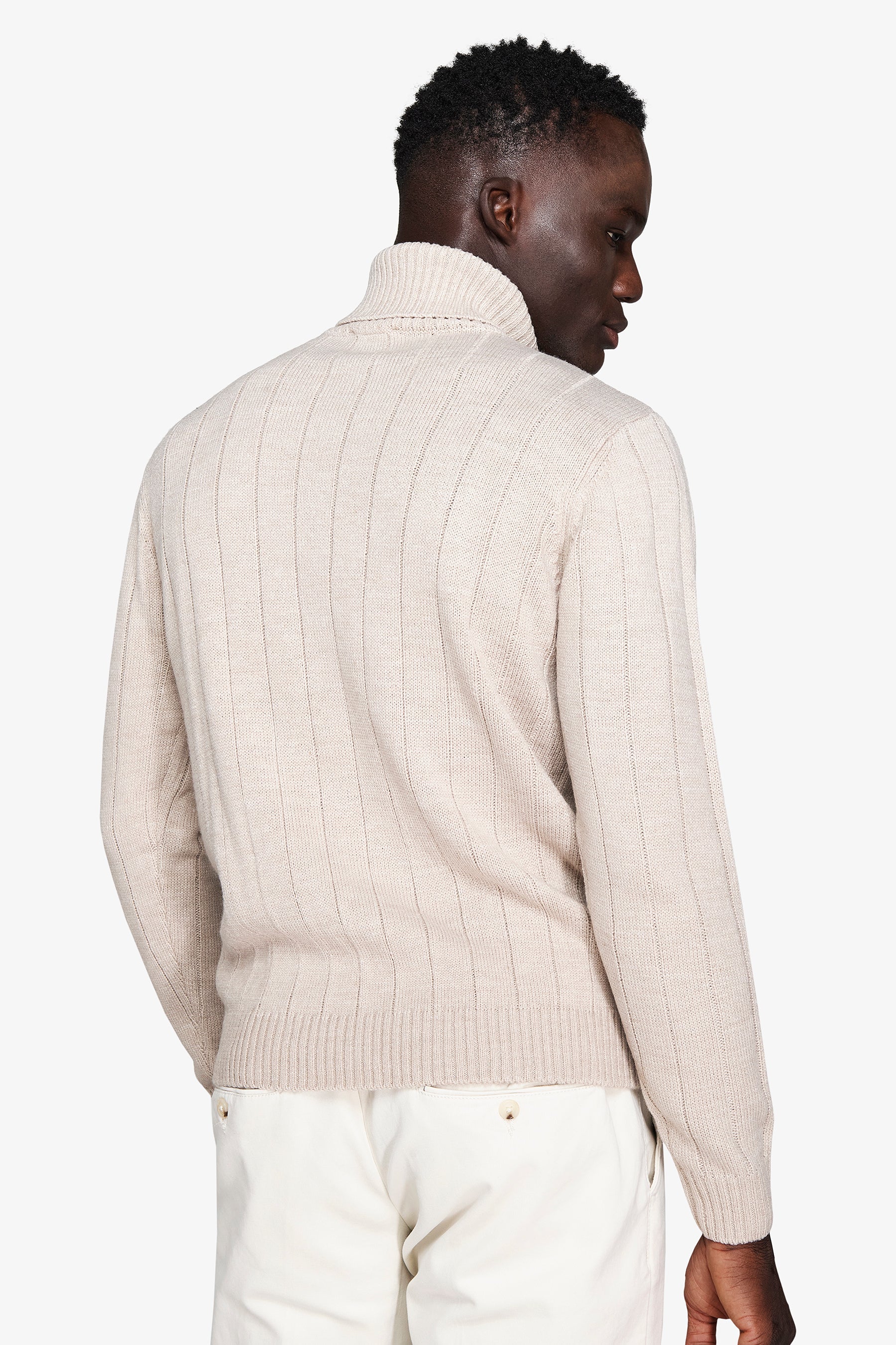 Maglia dolcevita treccia corda-Dan John