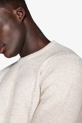 Maglia girocollo mouline' corda-Dan John