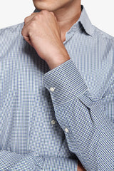 Camicia pied de poule verde-Dan John