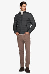 Piumino full zip trapuntato verde-Dan John