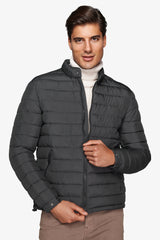 Piumino full zip trapuntato verde-Dan John