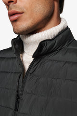 Piumino full zip trapuntato verde-Dan John