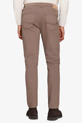 Pantaloni 5 tasche taupe-Dan John
