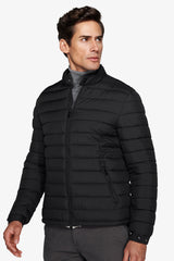 Piumino full zip trapuntato nero-Dan John