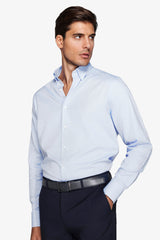 Camicia oxford button down azzurra-Dan John