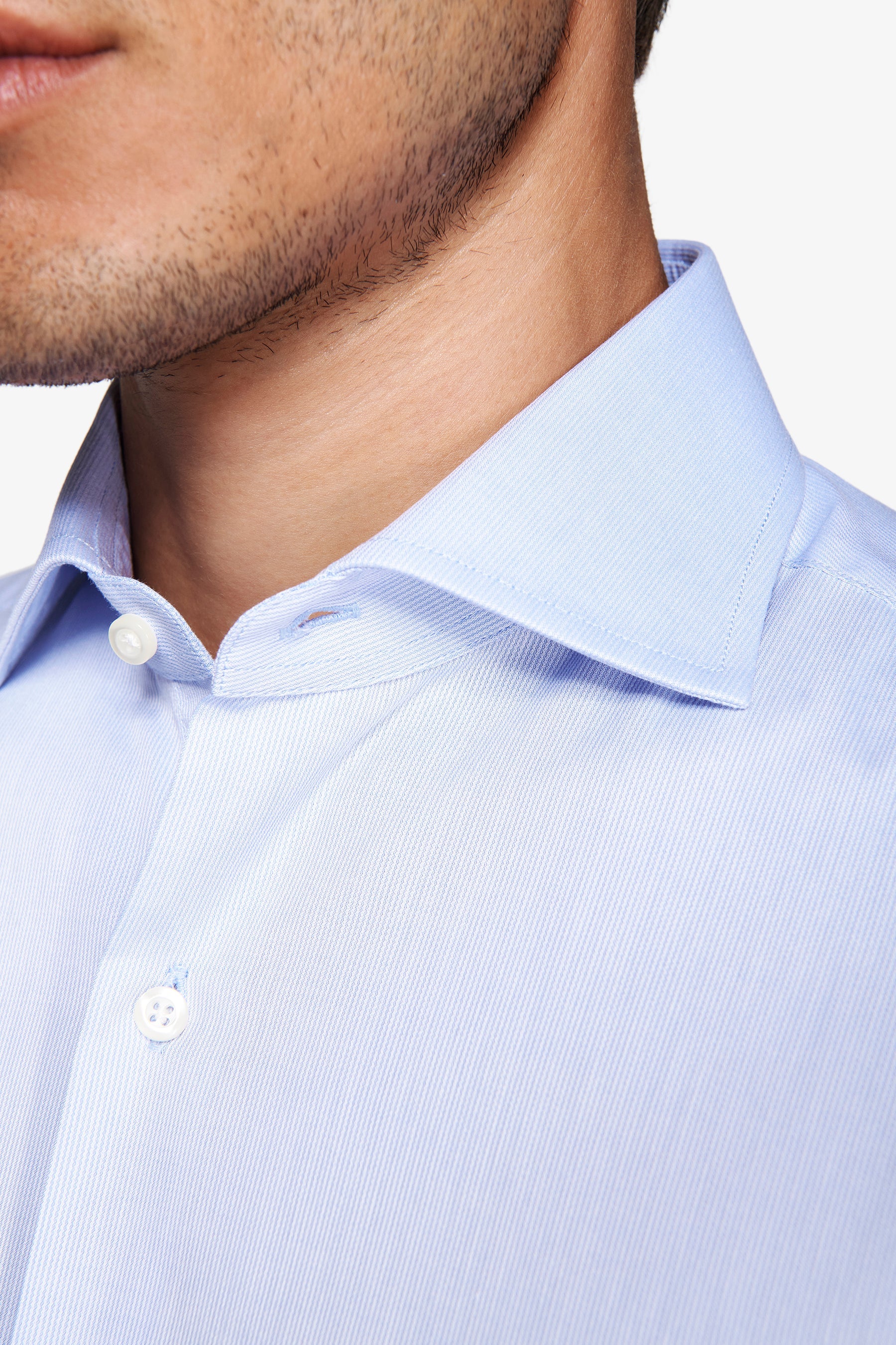 Camicia piquet celeste-Dan John