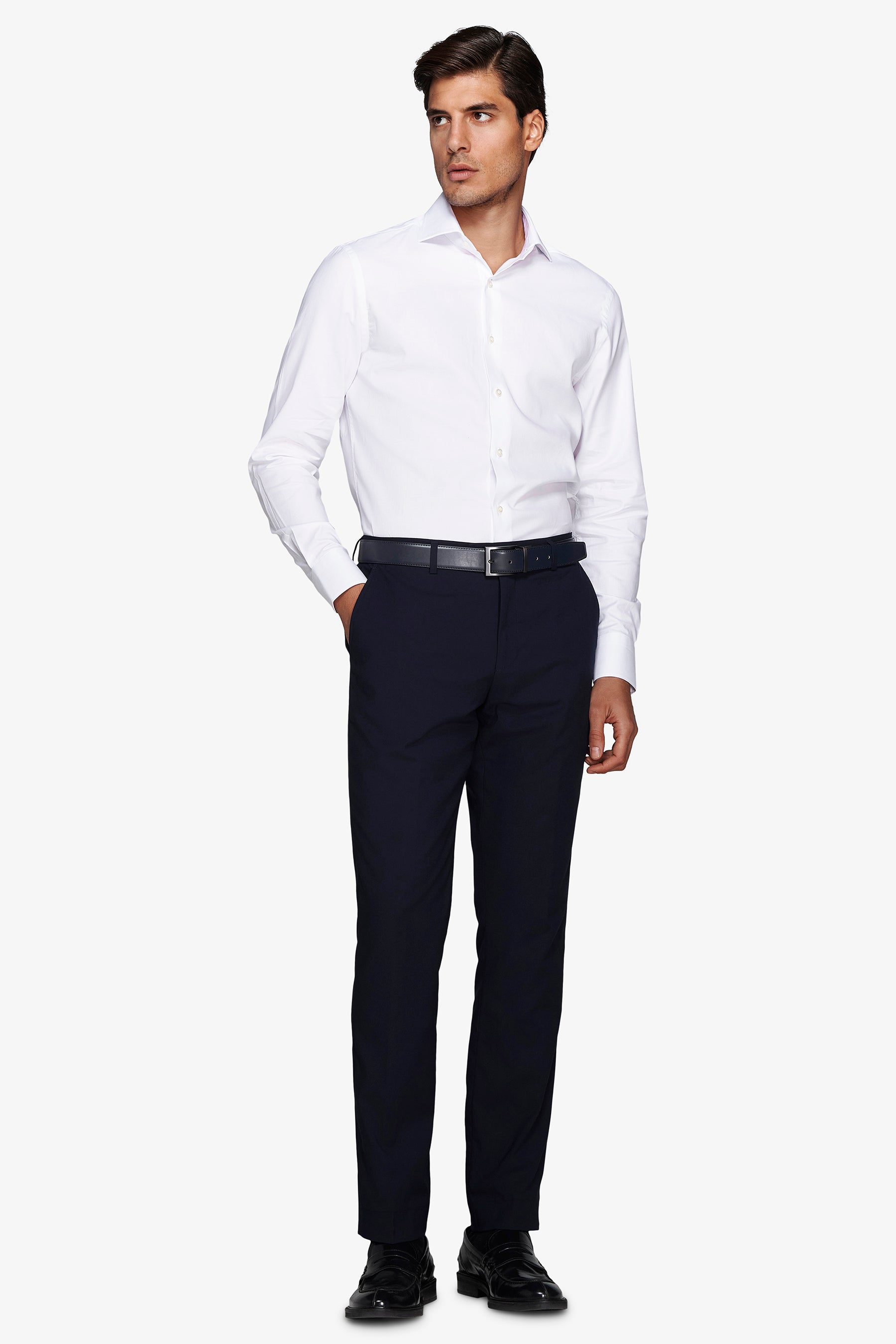 Camicia oxford bianca-Dan John