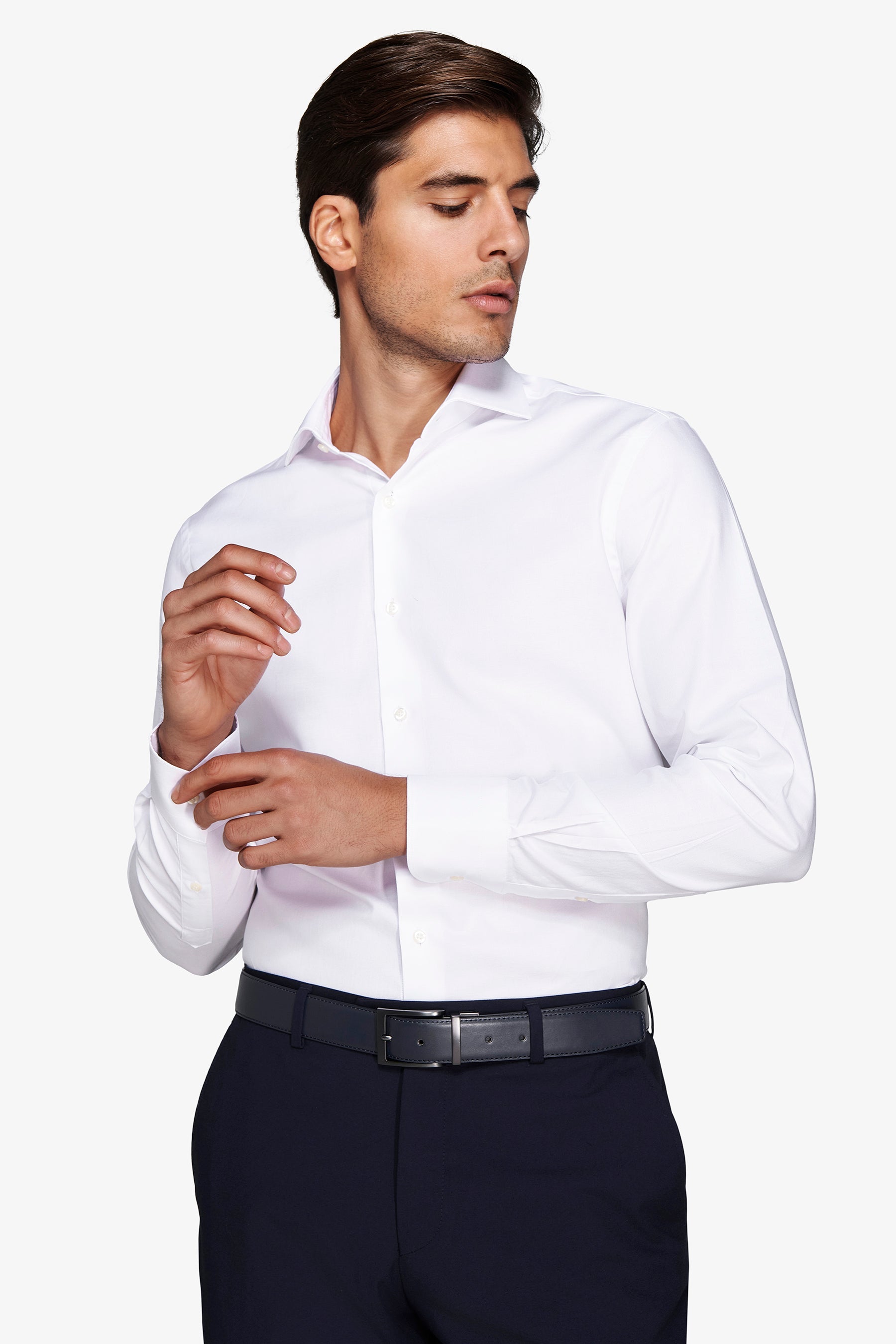 Camicia oxford bianca-Dan John