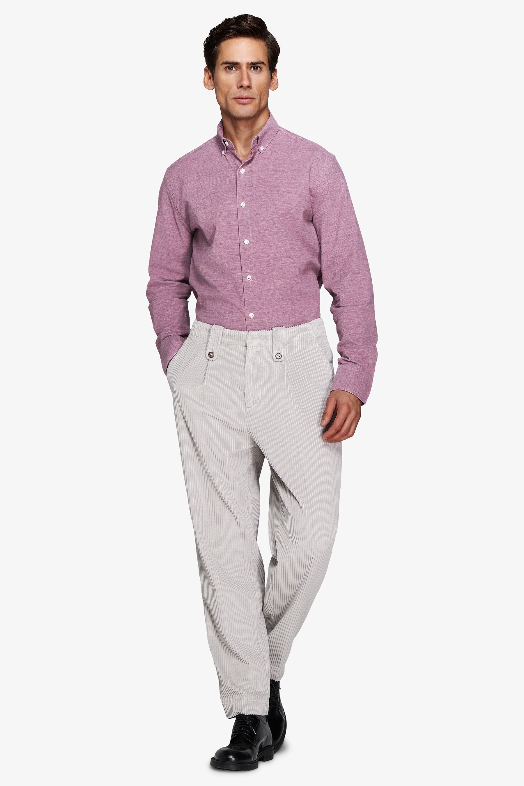 Camicia in velluto millerighe cipolla-Dan John