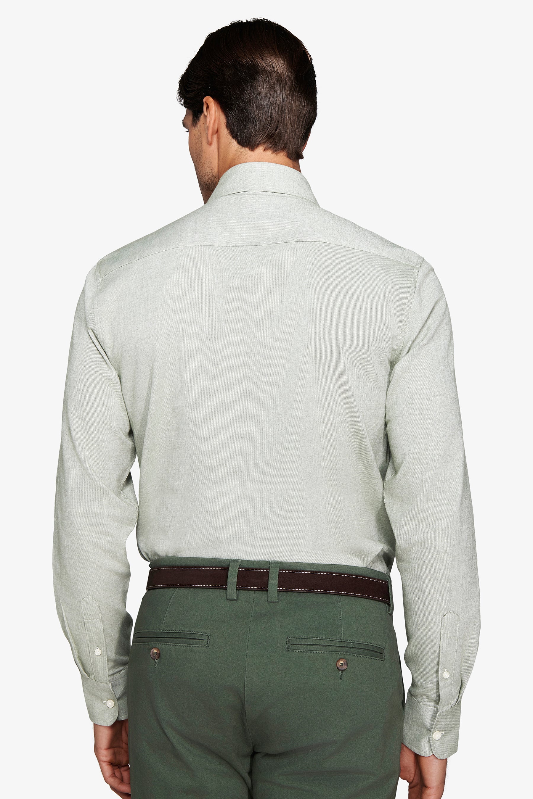 Camicia effetto flanella verde-Dan John