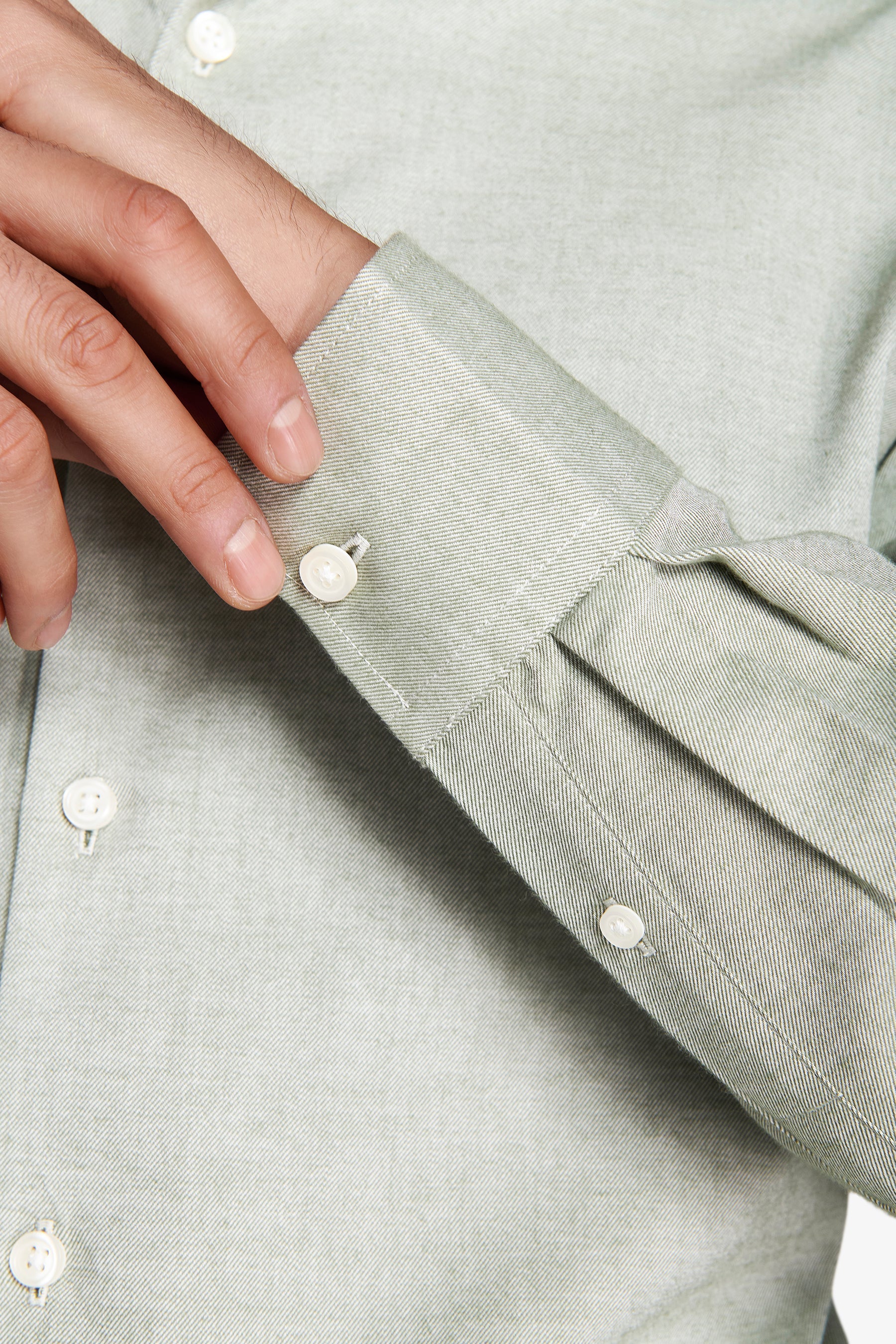 Camicia effetto flanella verde-Dan John