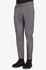 Pantaloni pied de poule tortora-Dan John