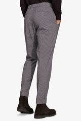 Pantaloni pied de poule tortora-Dan John