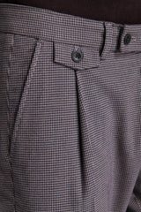 Pantaloni pied de poule tortora-Dan John