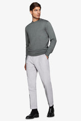 Maglia girocollo basic verde-Dan John