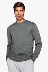 Maglia girocollo basic verde-Dan John