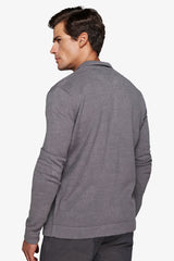Giacca in maglia grigio medio-Dan John