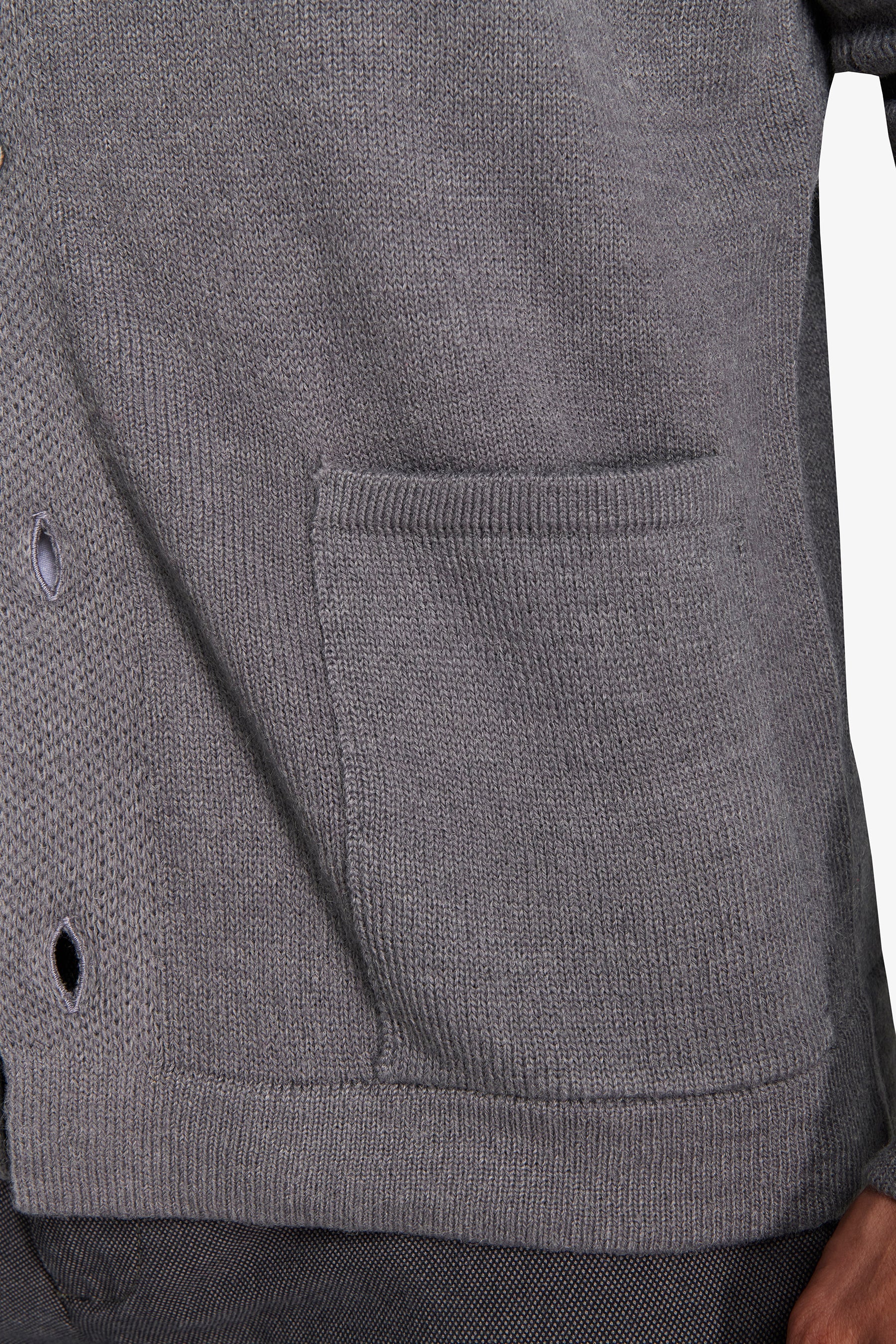 Giacca in maglia grigio medio-Dan John