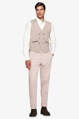 Gilet in maglia doppiopetto herringbone corda-Dan John