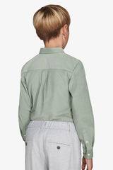 Camicia velluto verde Kids-Dan John