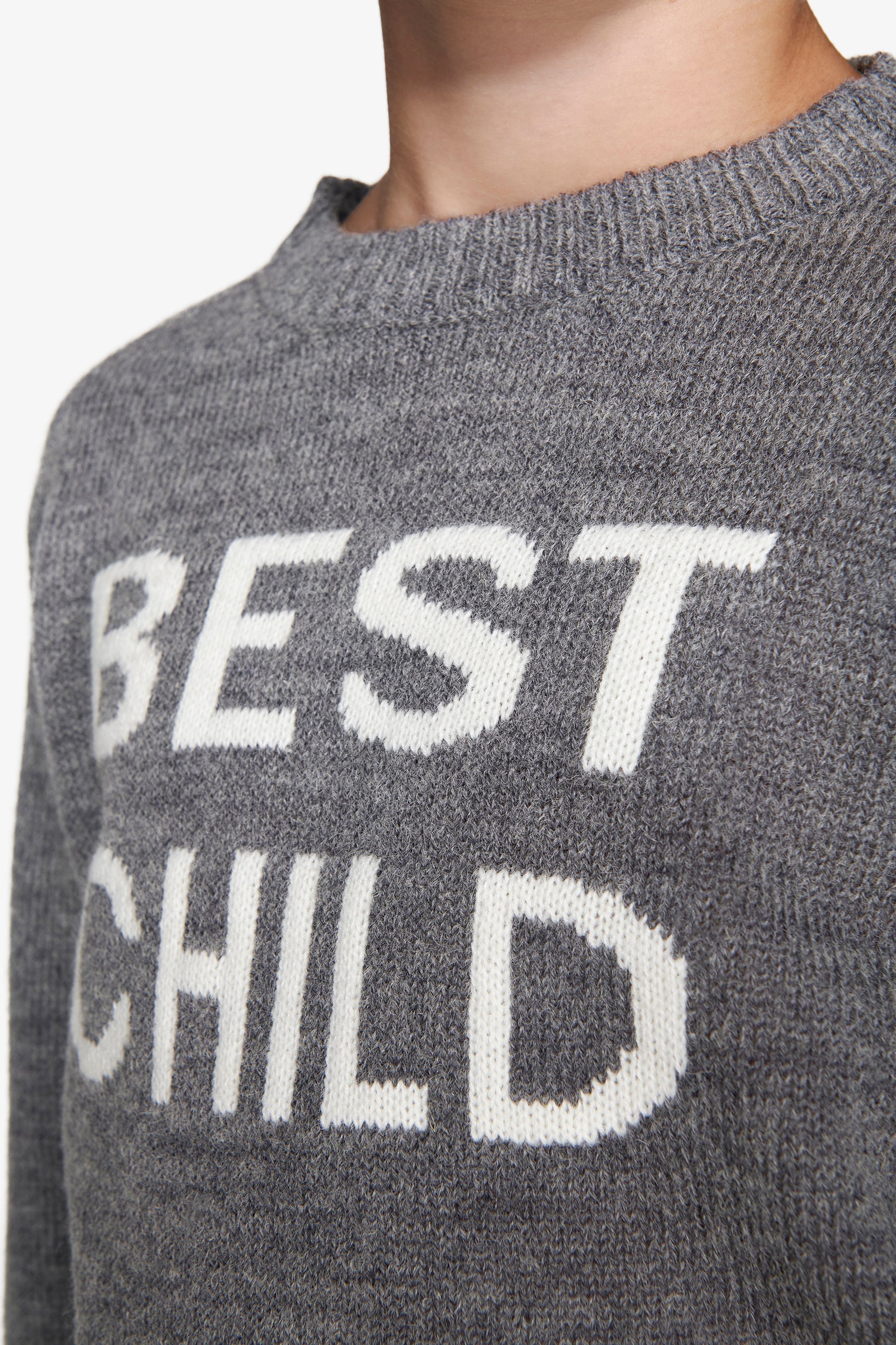 Maglia girocollo con scritta grigio medio Kids-Dan John