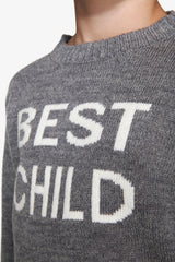 Maglia girocollo con scritta grigio medio Kids-Dan John
