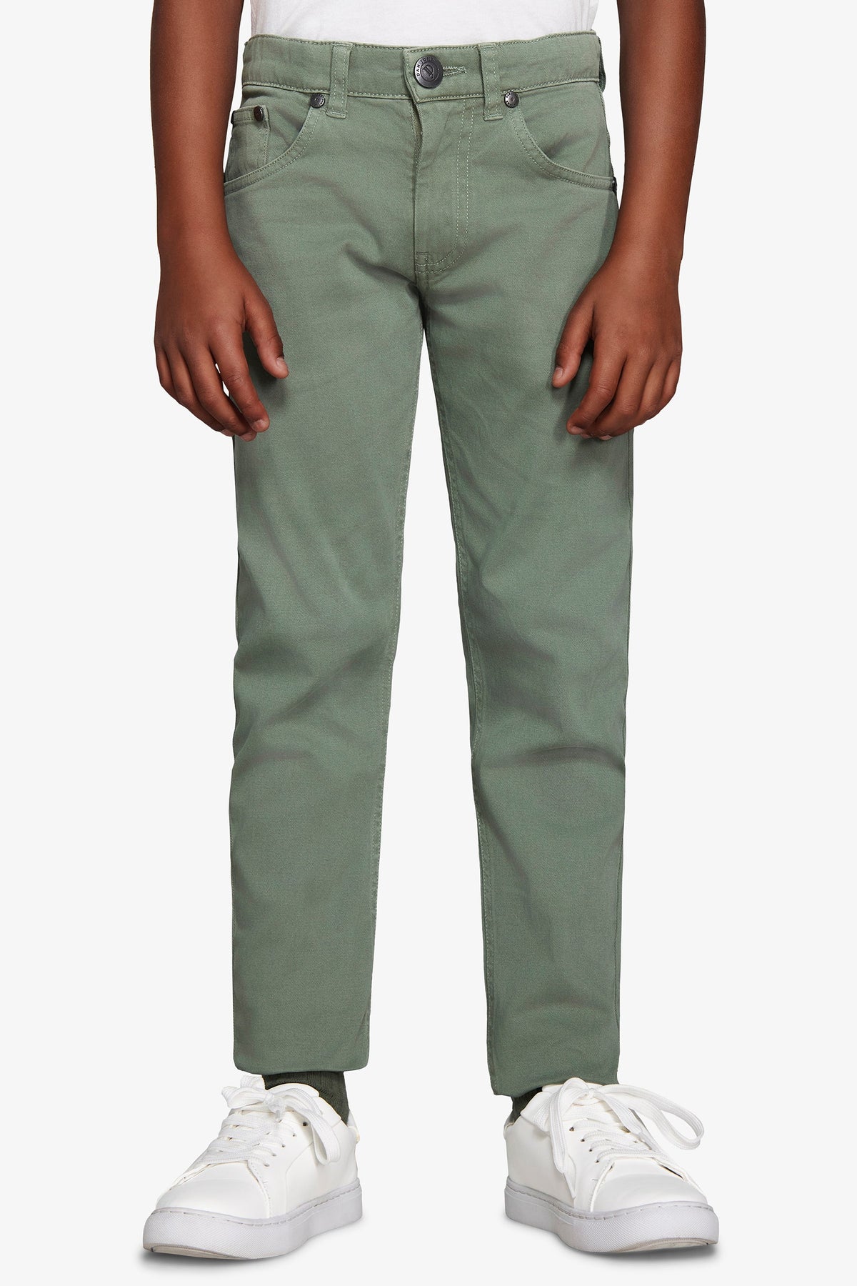 Pantaloni 5 tasche verde Kids-Dan John