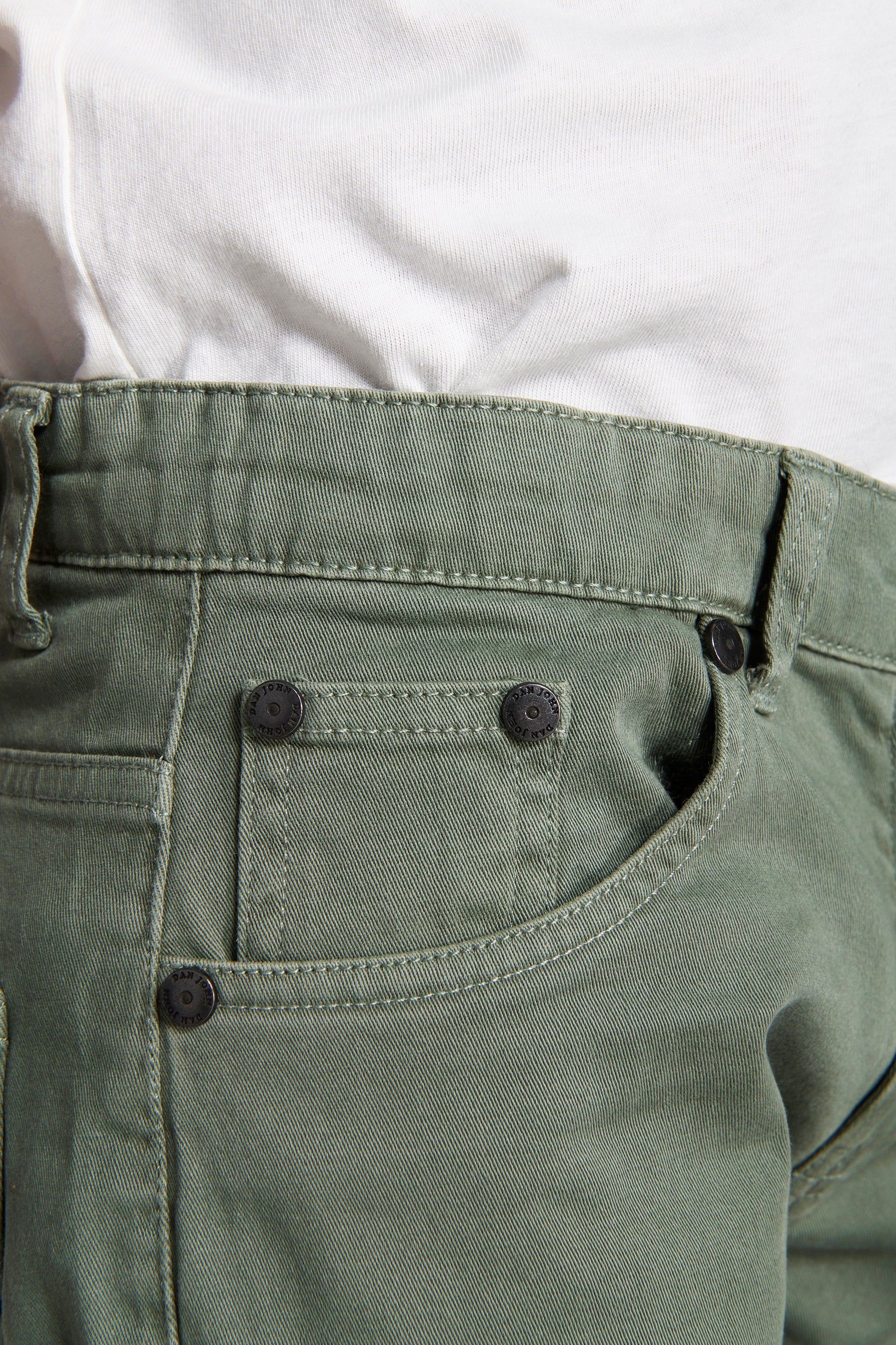 Pantaloni 5 tasche verde Kids-Dan John