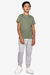 T-shirt basic con taschino verde Kids-Dan John