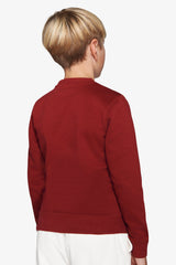 Felpa girocollo basic bordeaux Kids-Dan John