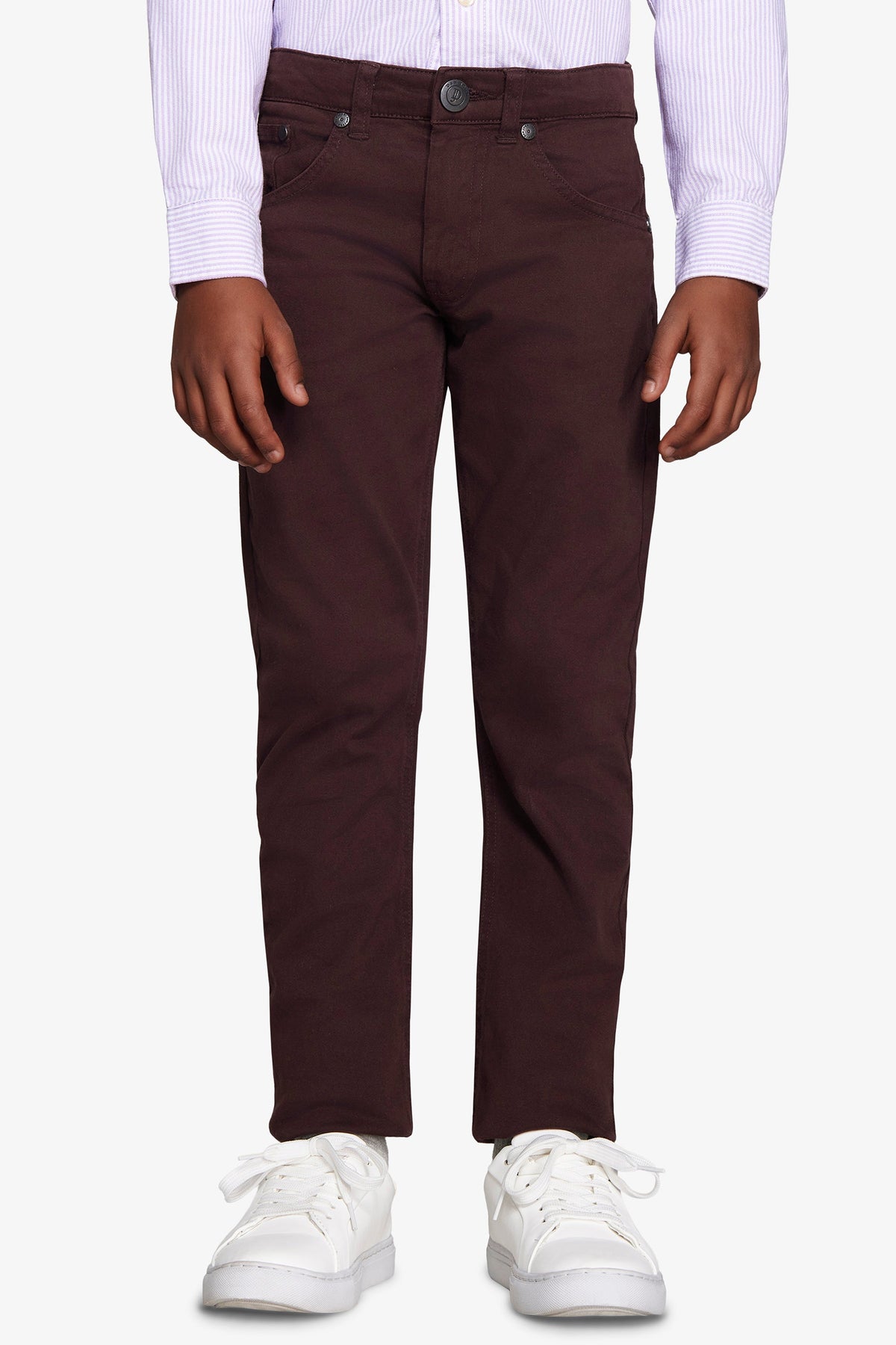 Pantaloni 5 tasche bordeaux Kids-Dan John