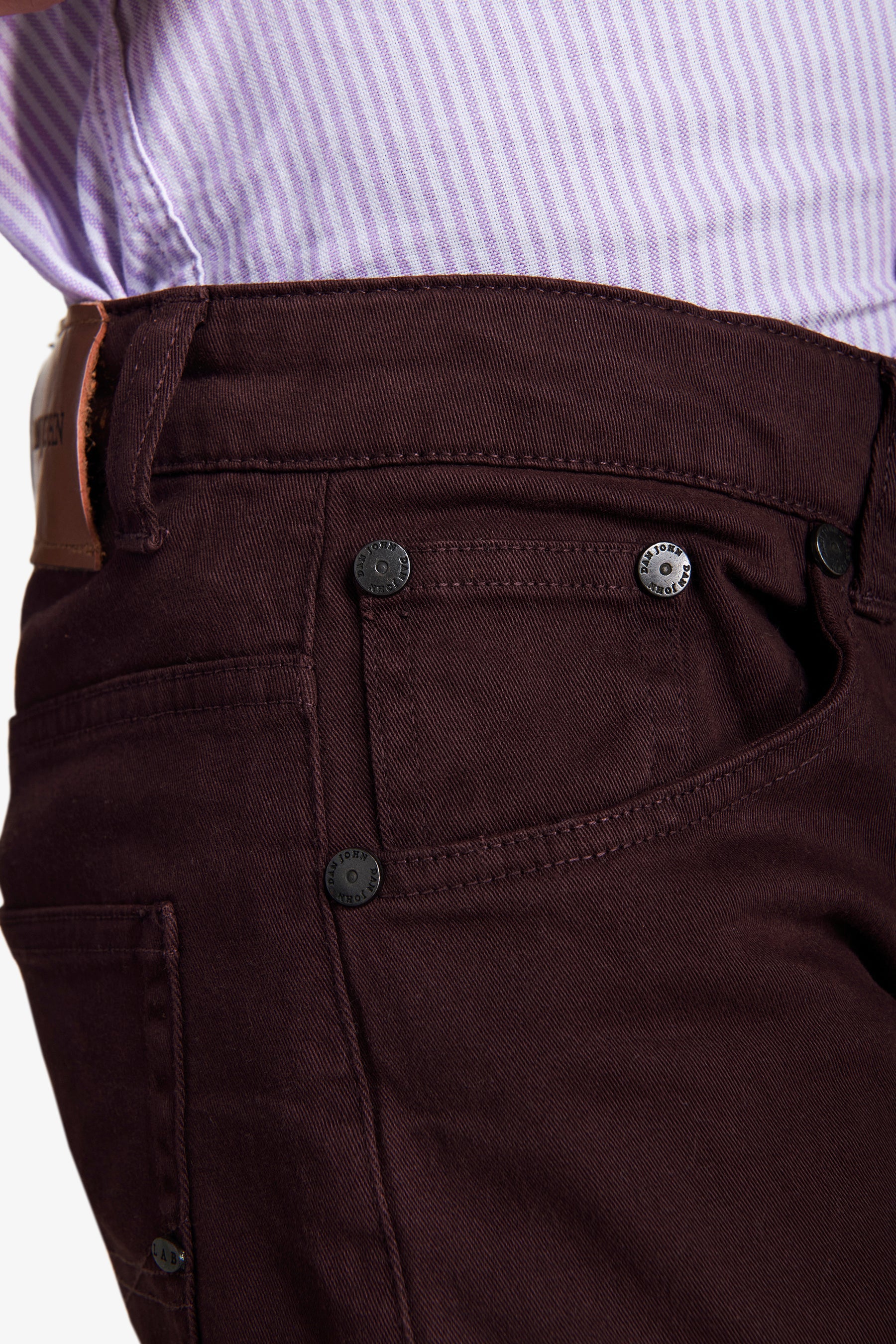 Pantaloni 5 tasche bordeaux Kids-Dan John