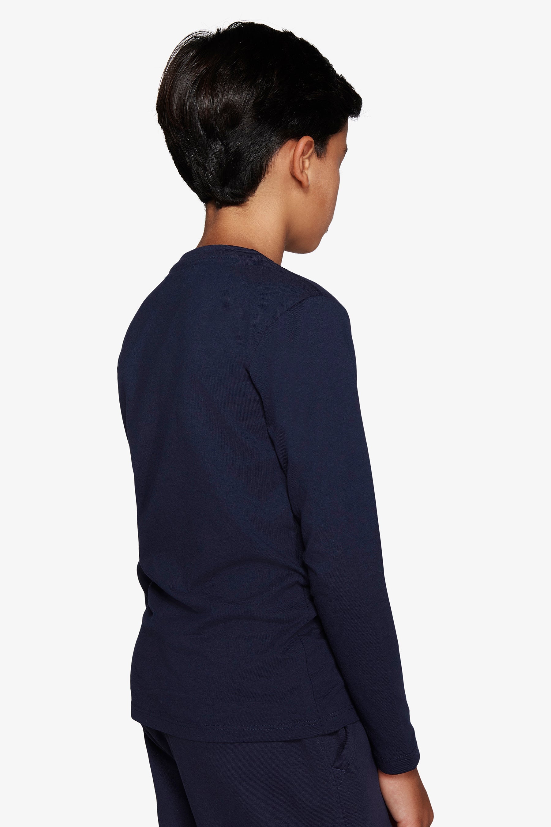 T-shirt con stampa frontale blu Kids-Dan John