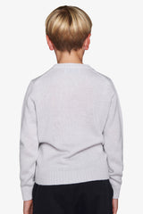 Maglia girocollo con scritta celeste Kids-Dan John