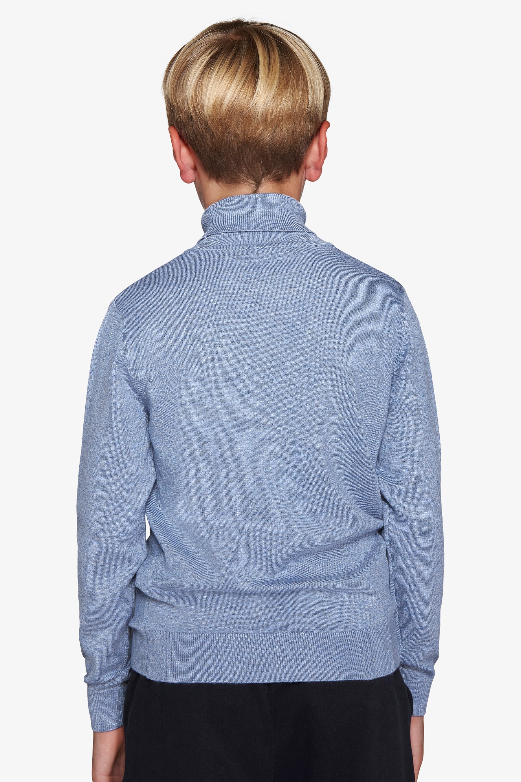 Maglia dolcevita basic celeste Kids-Dan John