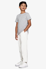 T-shirt basic con taschino grigio chiaro Kids-Dan John