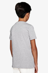 T-shirt basic con taschino grigio chiaro Kids-Dan John