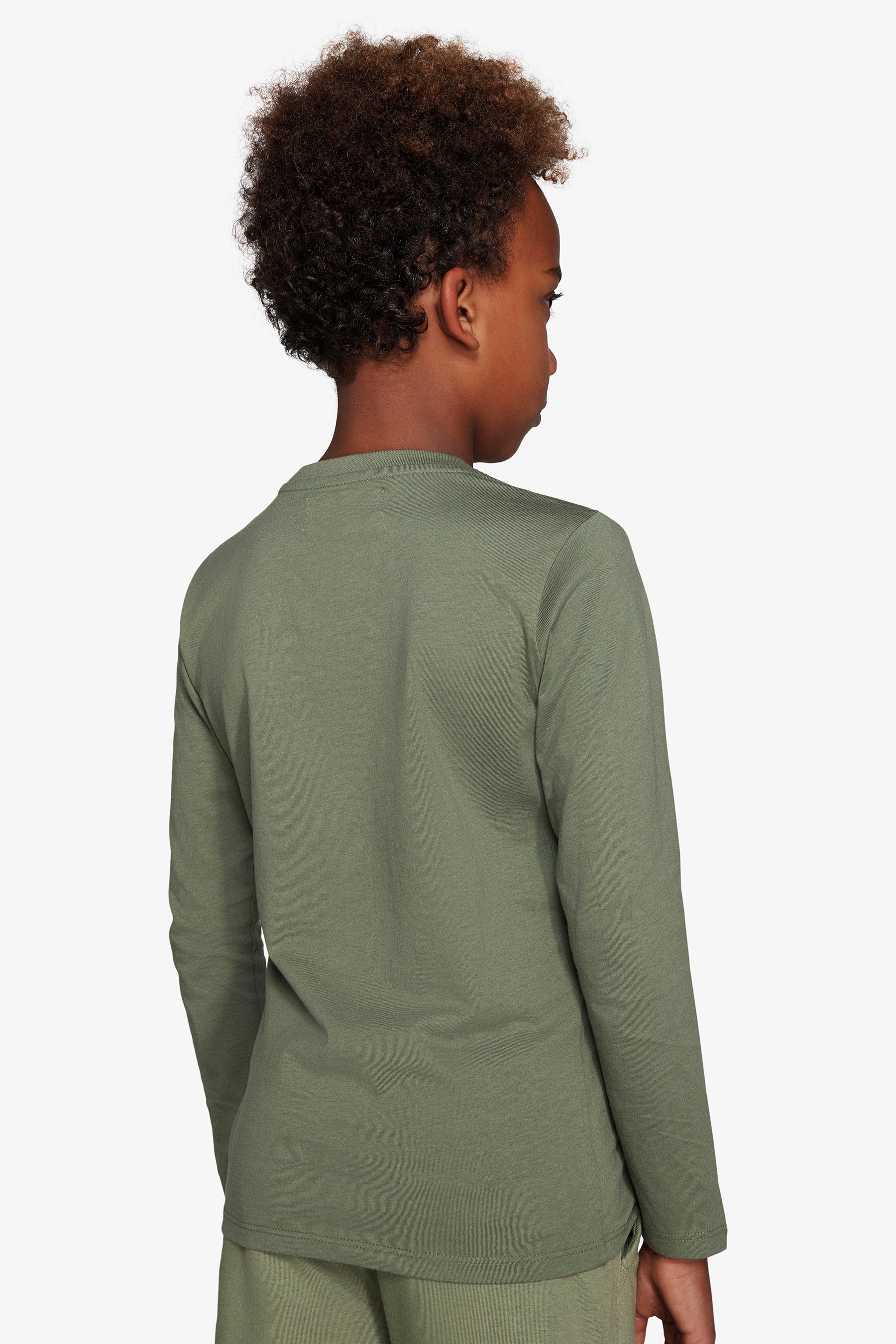 T-shirt con stampa verde Kids-Dan John