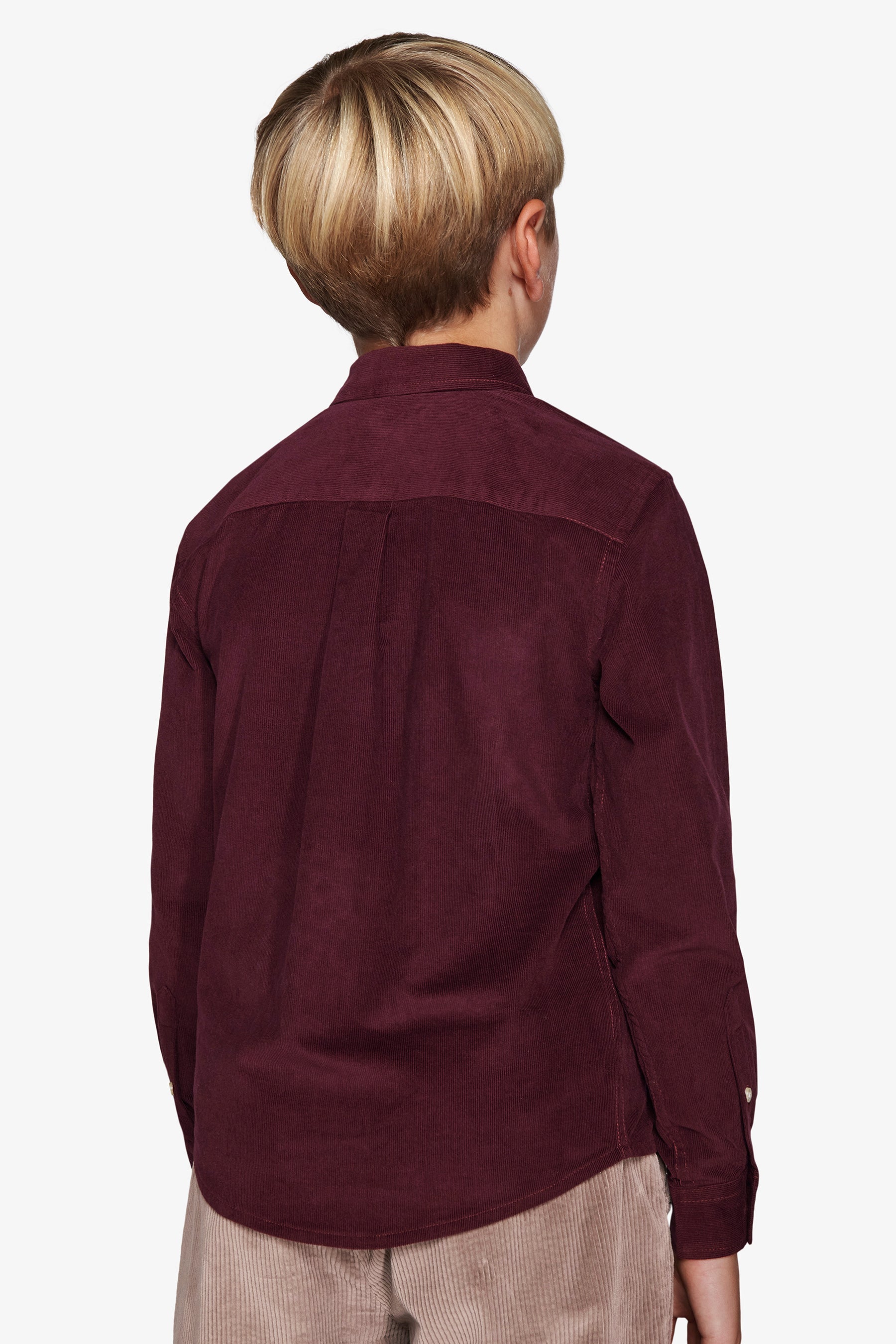 Camicia velluto bordeaux Kids-Dan John