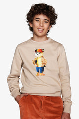 Felpa girocollo con stampa corda Kids-Dan John